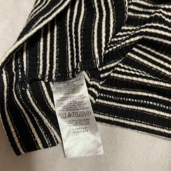 NWOT Ann Taylor Striped Turtleneck - size small - Picture 6 of 8